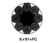 8×61(b)类圆股钢丝绳(PT0305)